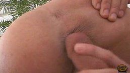 Curly-haired minx jerking off shamelessly on cam